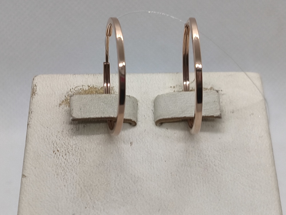 03-207337 СЕРЬГИ КОНГО без камня (Au 585)