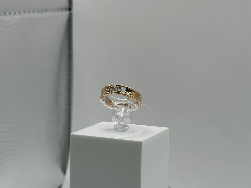 КОЛЬЦО С КАМНЯМИ (Au 585)