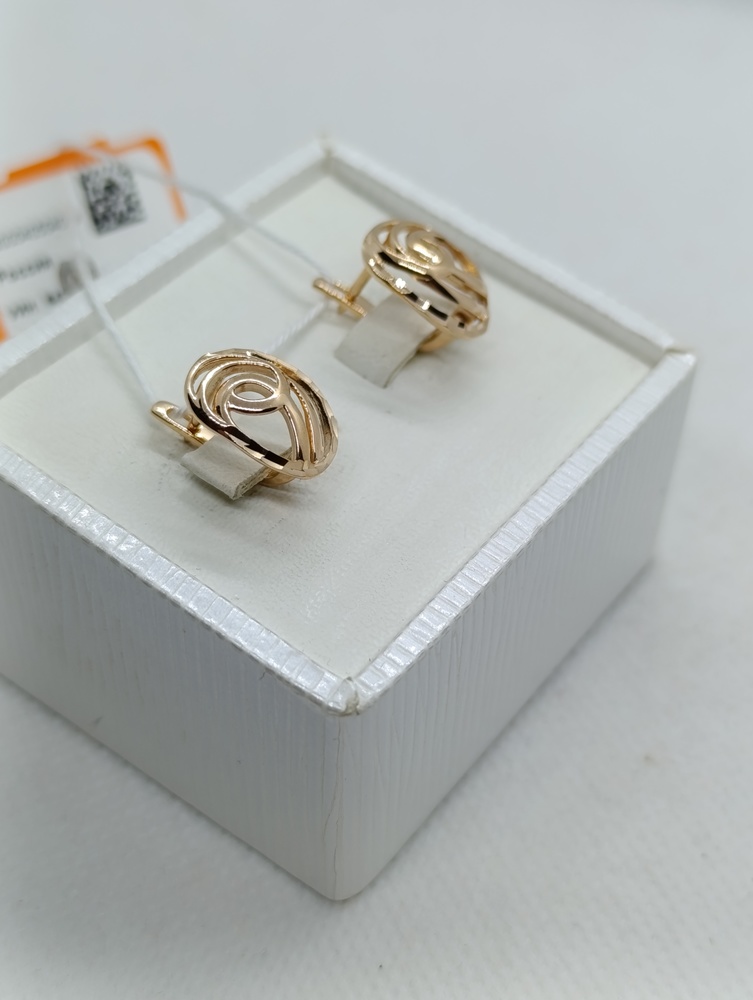 СЕРЬГИ БЕЗ КАМНЯ (Au 585)