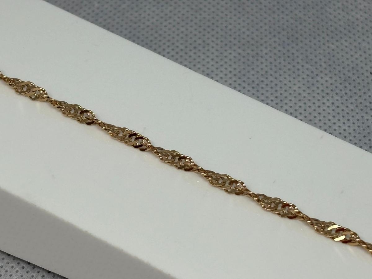 БРАСЛЕТ ПОЛНОВЕСНЫЙ Сингапур Au 585