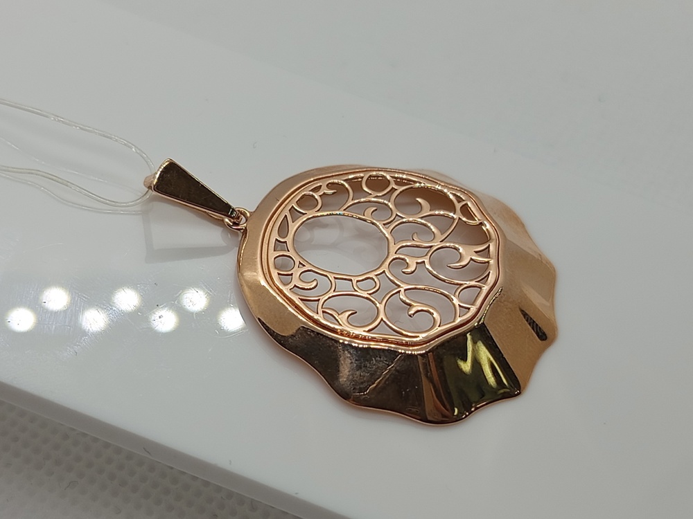 03-2088 ПОДВЕСКА БЕЗ КАМНЯ (Au 585)