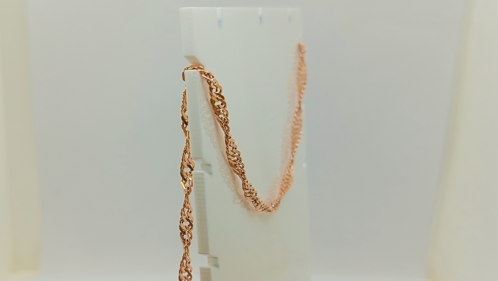 ЦЕПЬ ПУСТОТЕЛАЯ Сингапур (Au 585)