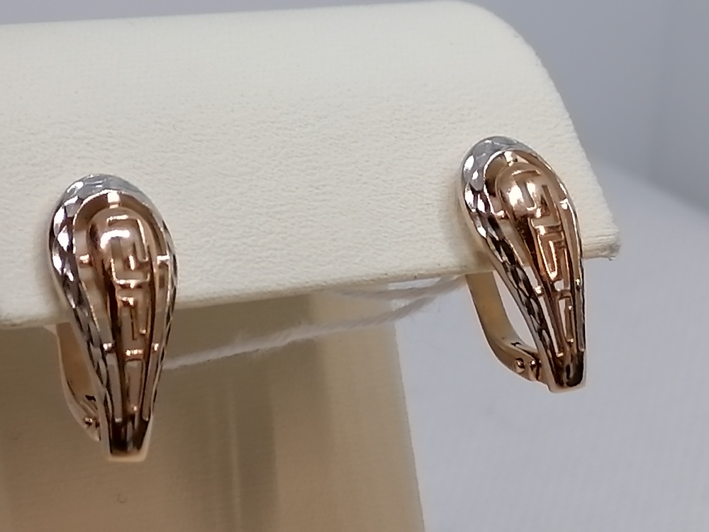 СЕРЬГИ БЕЗ КАМНЯ (Au 585)