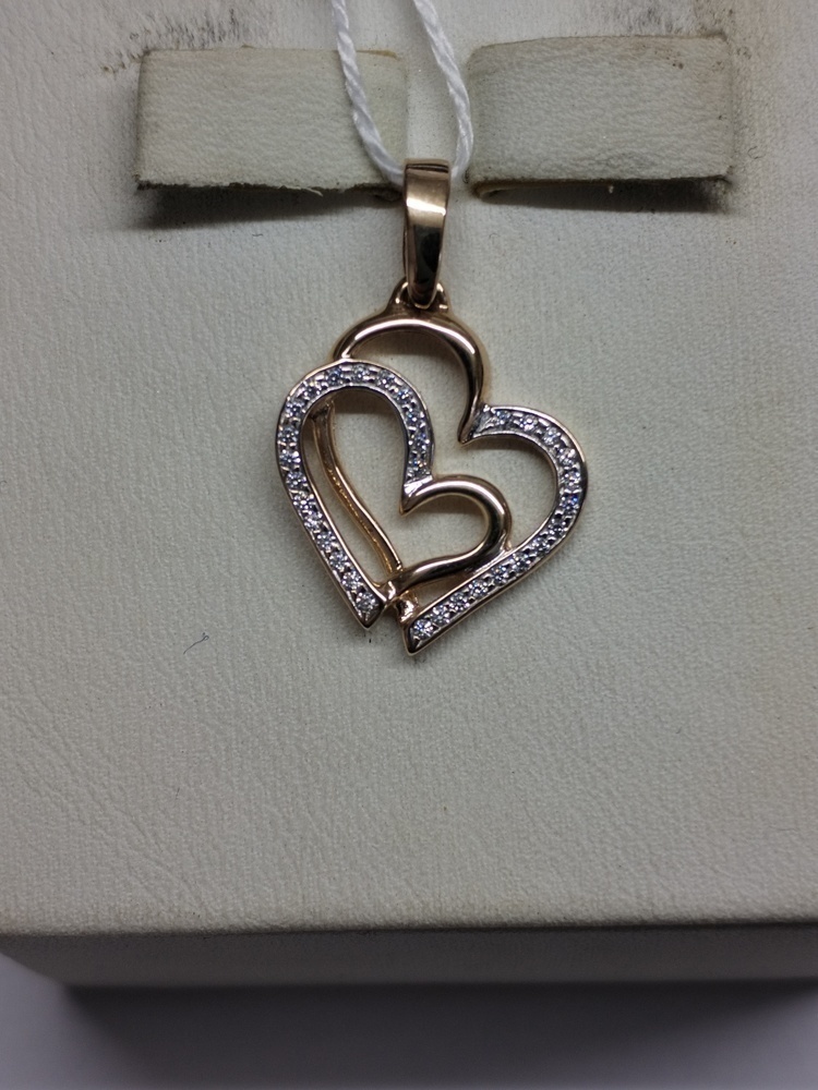 ПОДКМИ585 ПОДВЕСКА С КАМНЯМИ (Au 585)