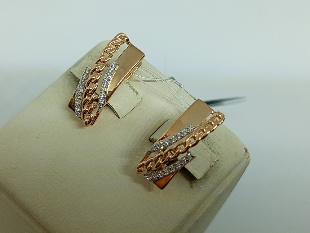 СЕРЬГИ С КАМНЯМИ (Au 585)