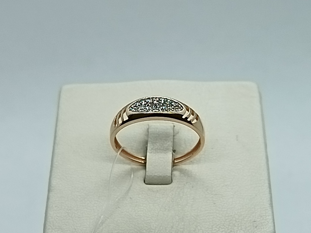 КОЛЬЦО С КАМНЯМИ (Au 585)