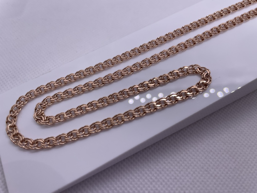 ЦЕПЬ ПУСТОТЕЛАЯ Бисмарк (Au 585)