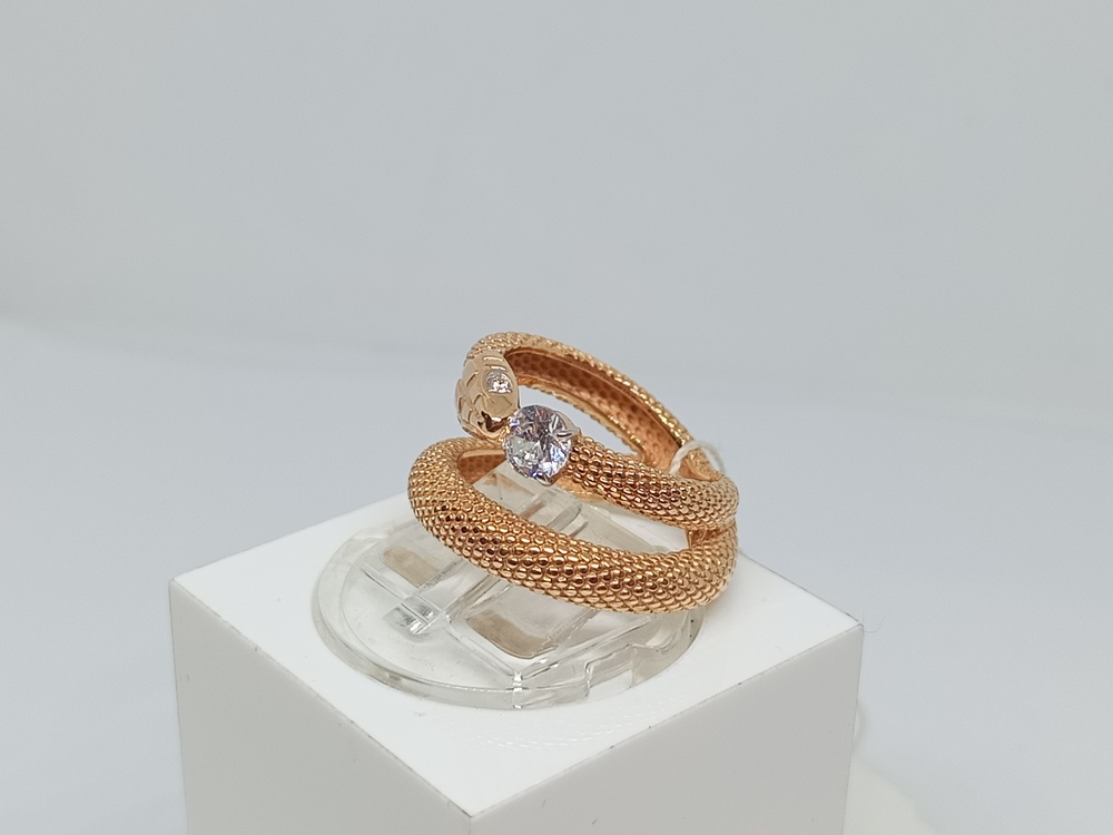 КОЛЬЦО С КАМНЯМИ (Au 585)