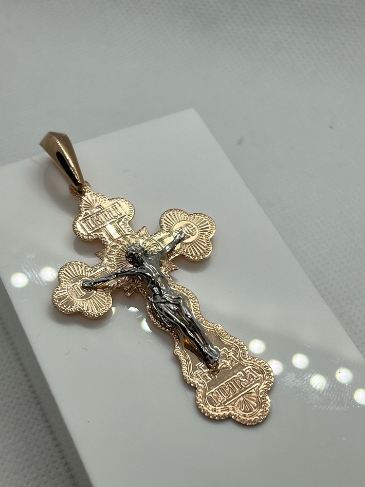 ПОДВЕСКА КРЕСТ без камня (Au 585)