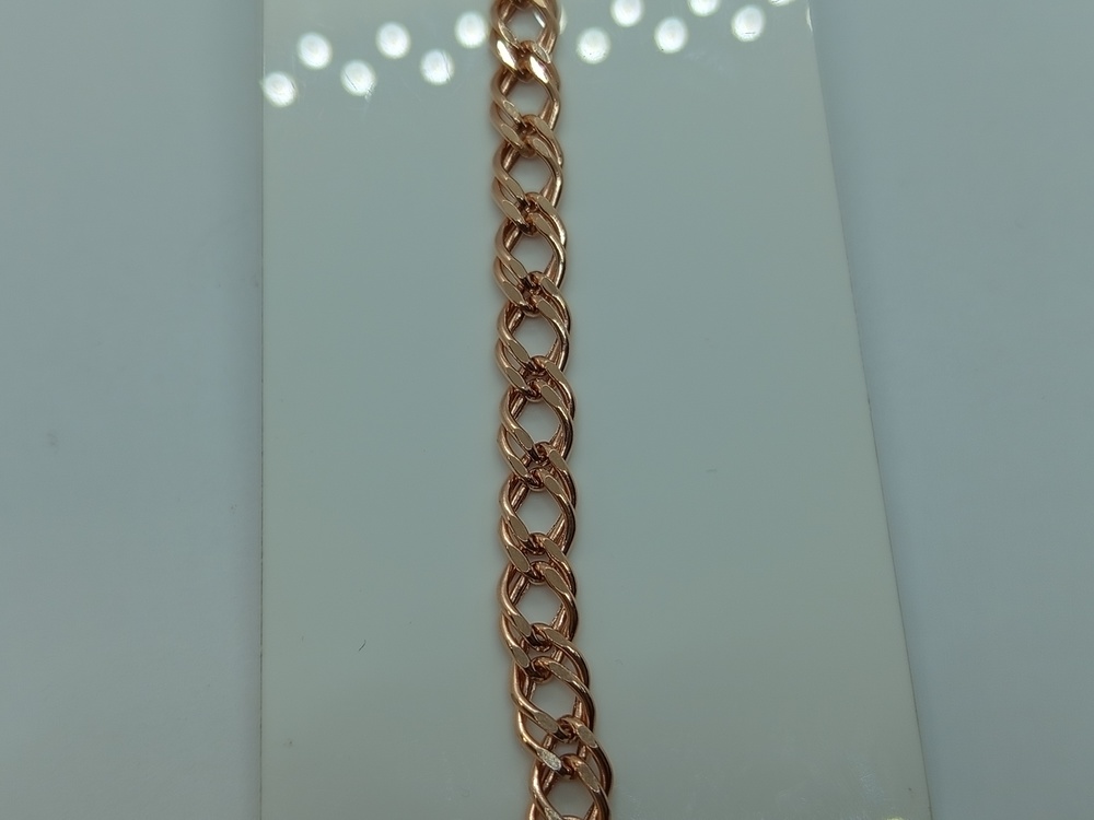 БРАСЛЕТ ПУСТОТЕЛЫЙ Ромб двойной (Au 585)