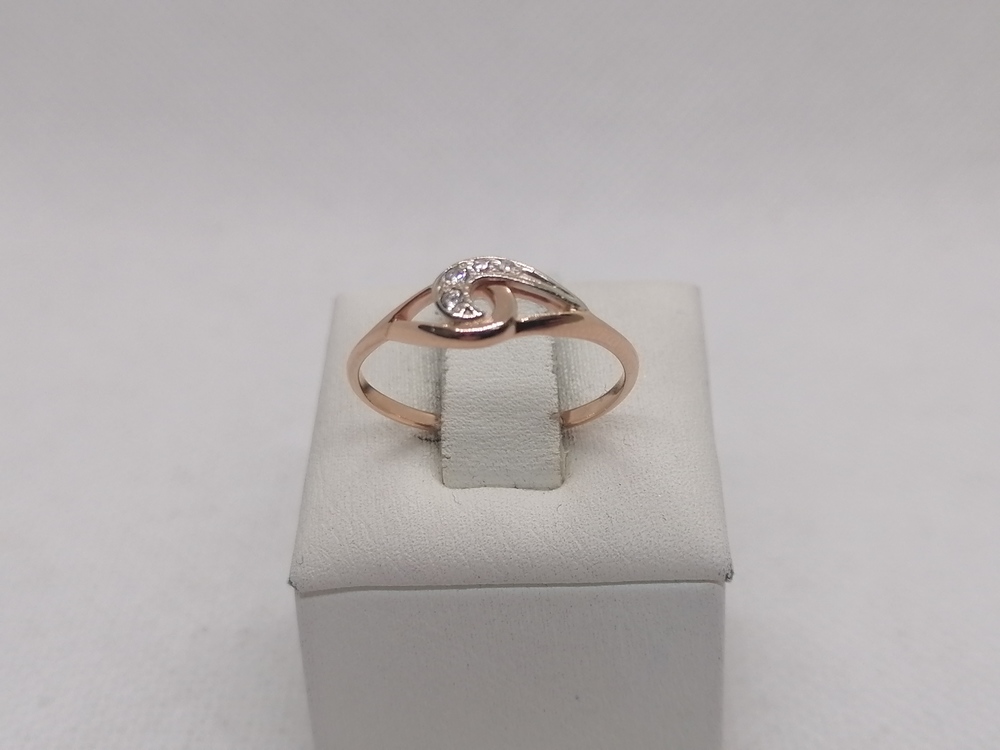 КОЛЬЦО С КАМНЯМИ (Au 585)