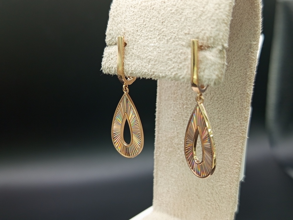 СЕРЬГИ БЕЗ КАМНЯ (Au 585)