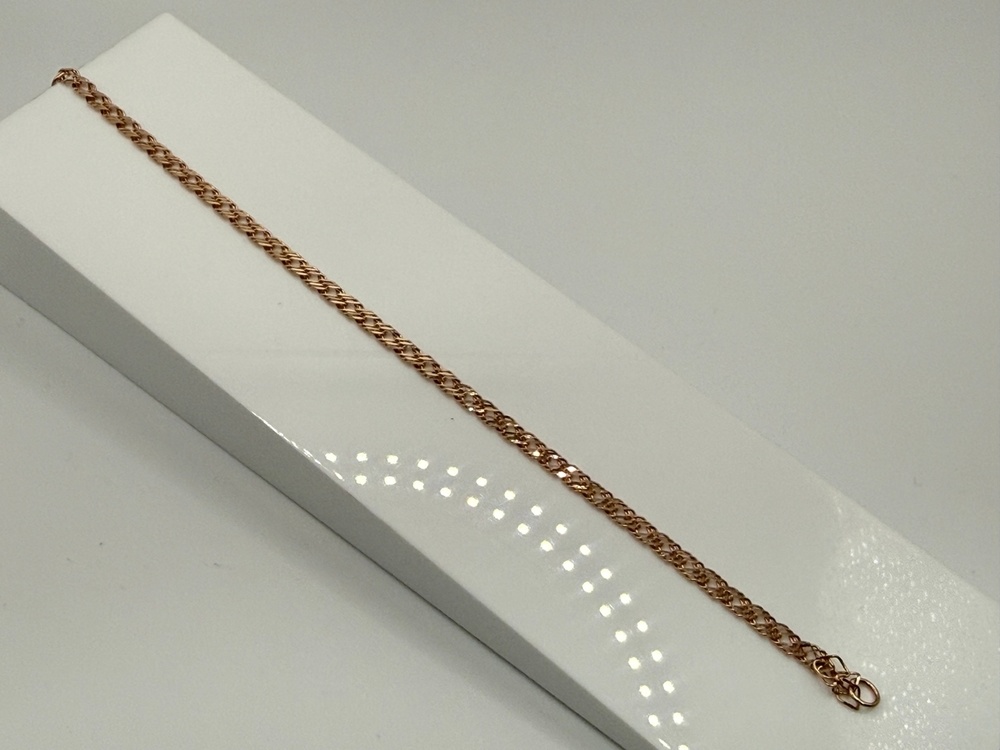 БРАСЛЕТ ПОЛНОВЕСНЫЙ Ромб тройной (Au 585)