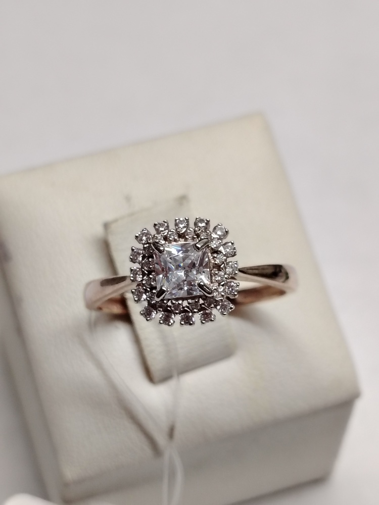 КОЛЬЦО С КАМНЯМИ (Au 585)