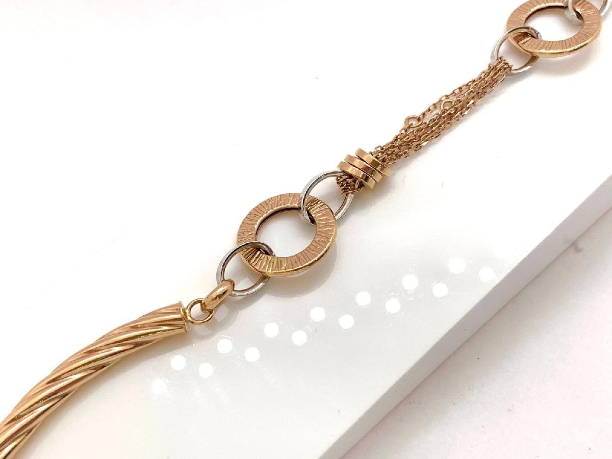 Т-26318 БРАСЛЕТ ФАНТАЗИЯ без камня (Au 585)