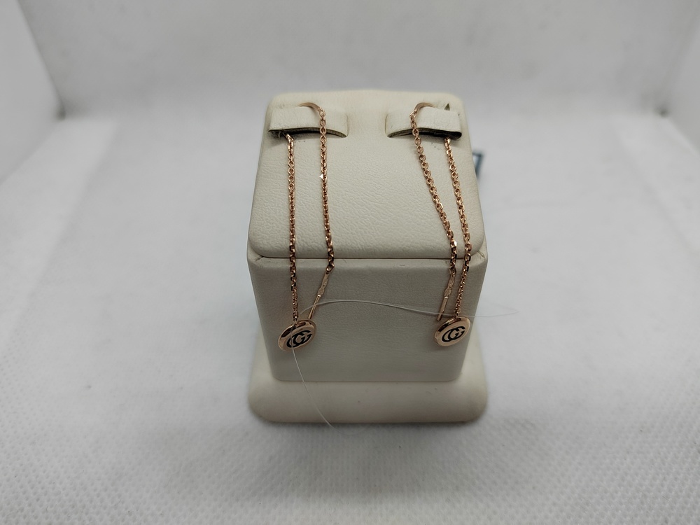 1415536 СЕРЬГИ ПРОДЕВКИ эмаль (Au 585)