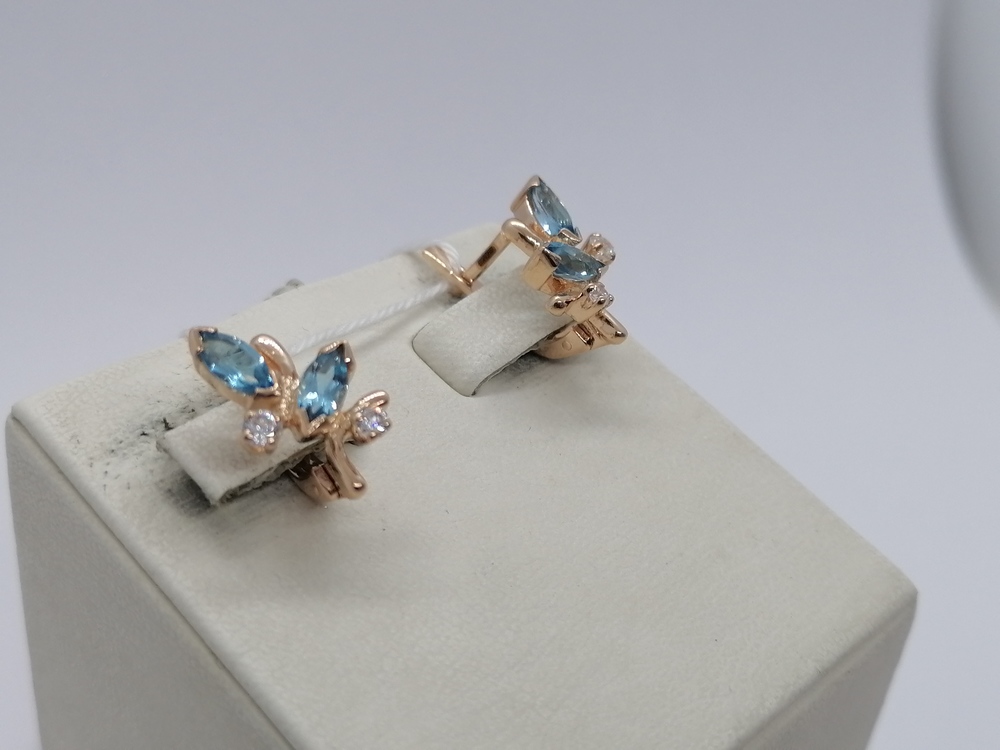 СЕРЬГИ С КАМНЯМИ (Au 585)