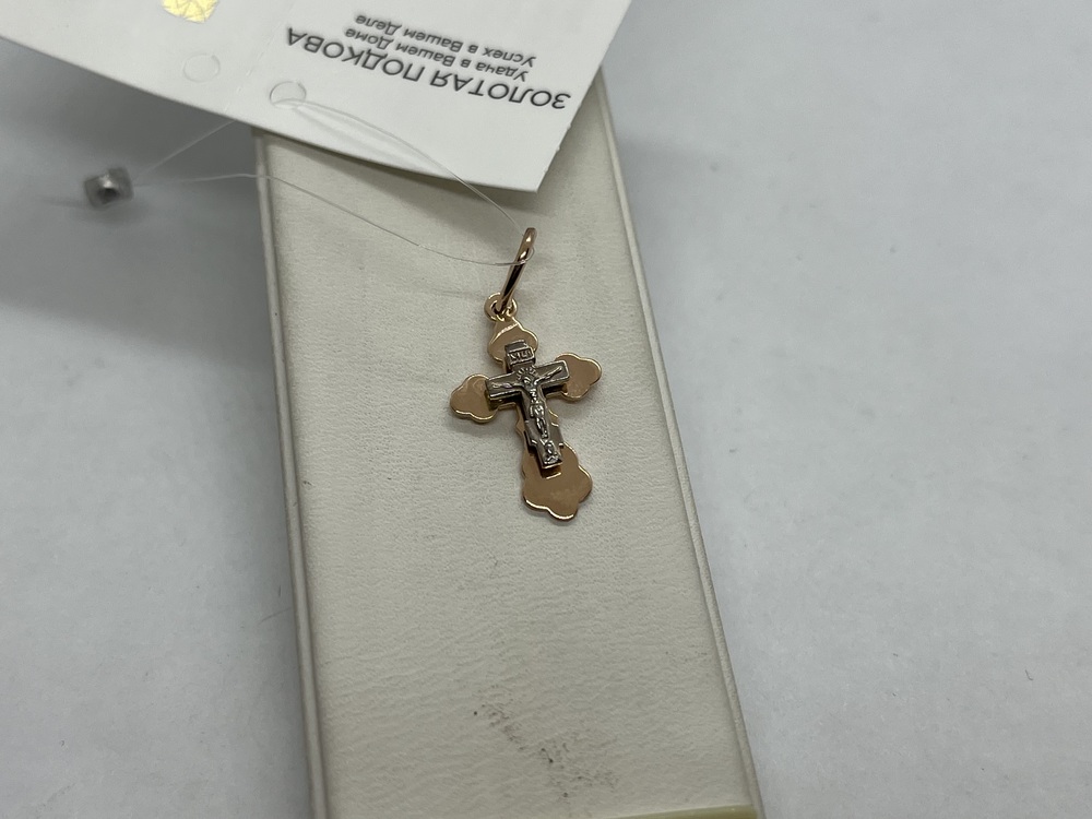 810-00328-10-00-00-00 ПОДВЕСКА КРЕСТ (Au 585)