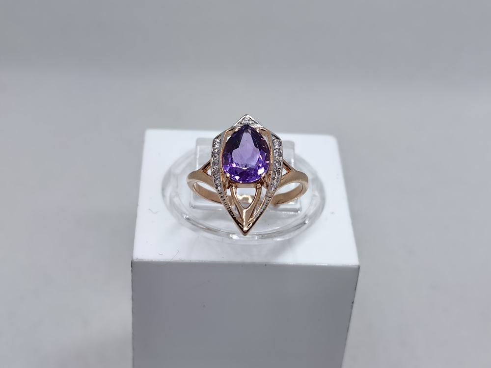 КОЛКМИ585 КОЛЬЦО С КАМНЯМИ (Au 585)