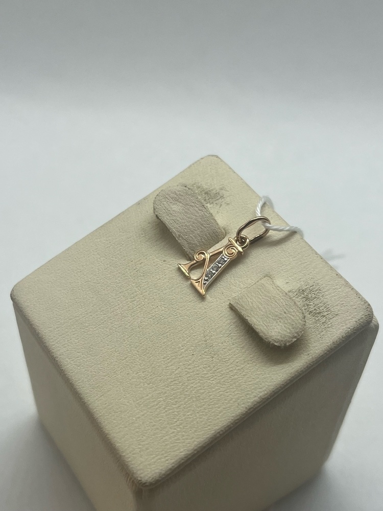 ПОДВЕСКА БУКВА А Au 585