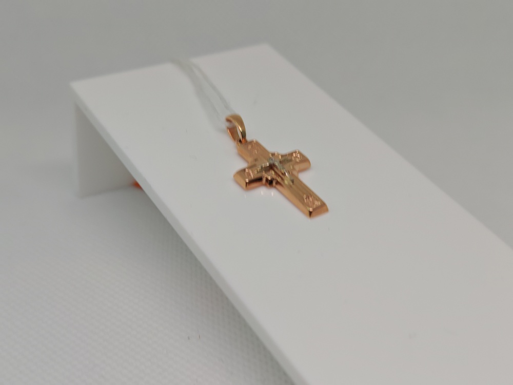 ПОДВЕСКА КРЕСТ БЕЗ КАМНЯ (Au 585)