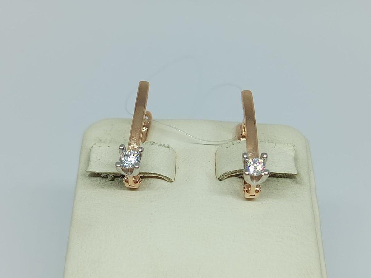 СЕРЬГИ С КАМНЕМ (Au 585)