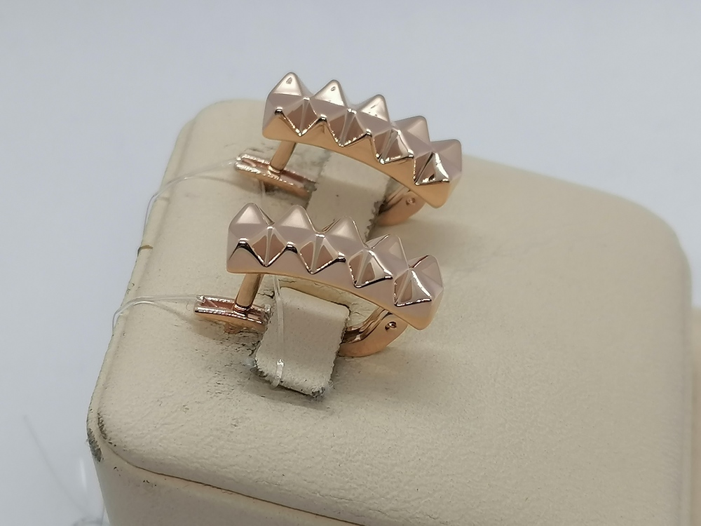 СЕРЬГИ БЕЗ КАМНЯ (Au 585)