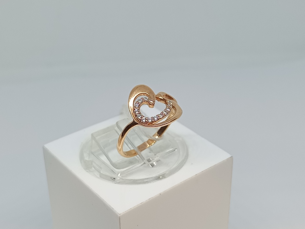 КОЛЬЦО С КАМНЯМИ (Au 585)