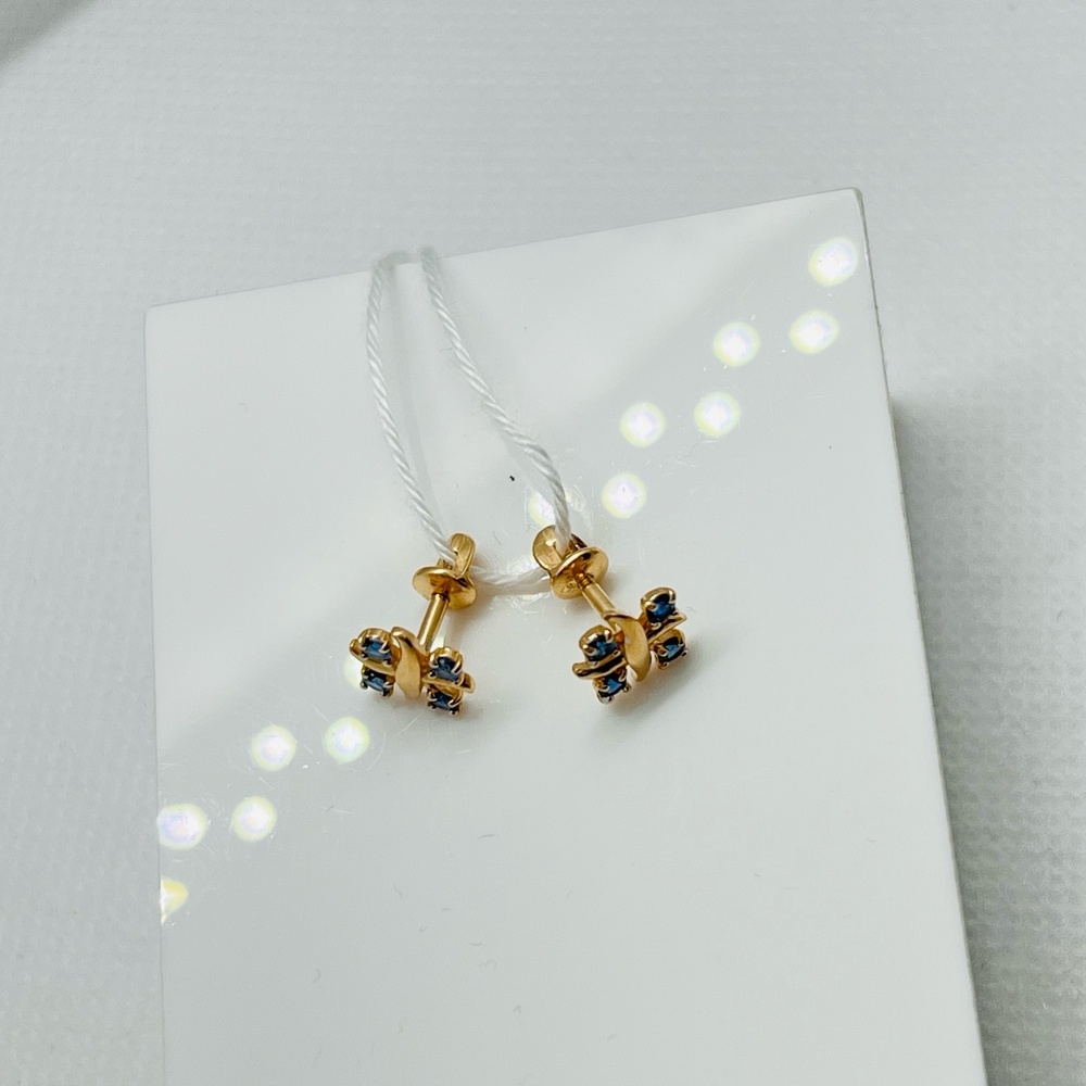 СПУС585 СЕРЬГИ ПУСЕТЫ (Au 585)