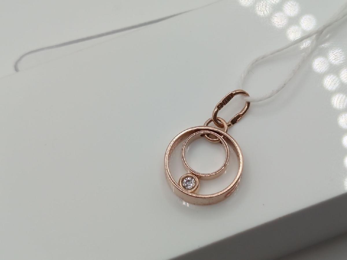 ПОДКМ585 ПОДВЕСКА С КАМНЕМ (Au 585)