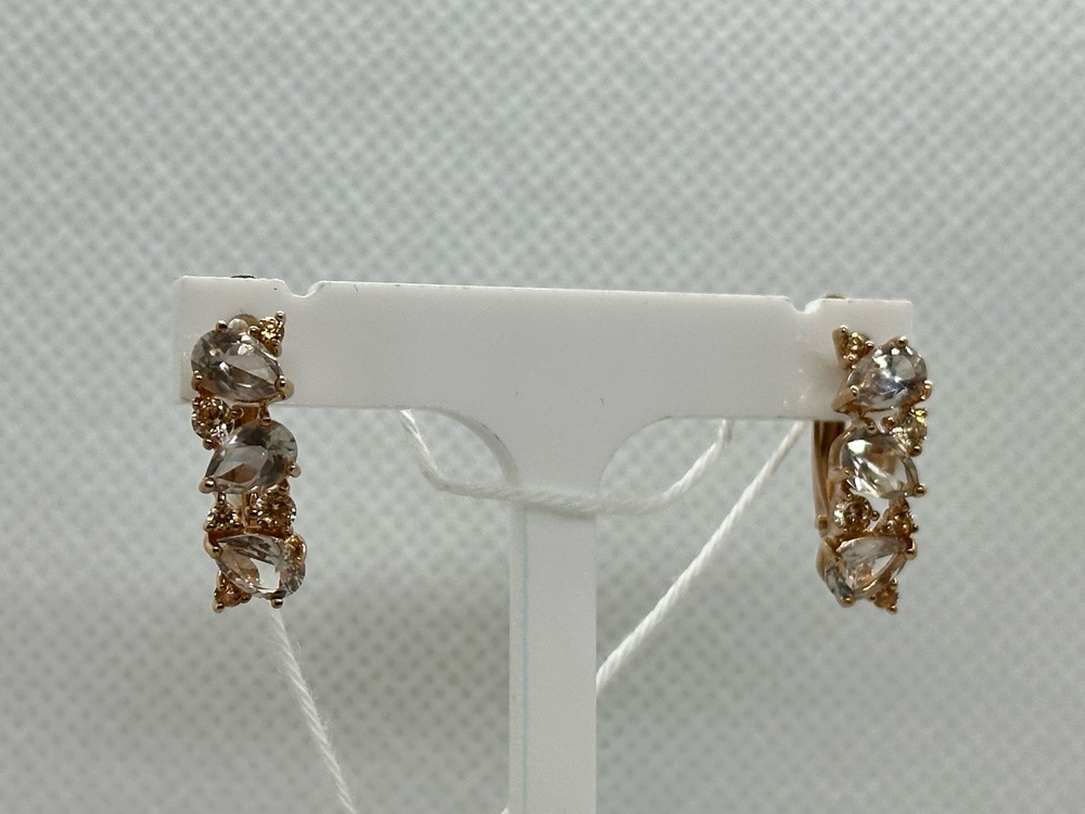 СЕРЬГИ С КАМНЯМИ (Au 585)