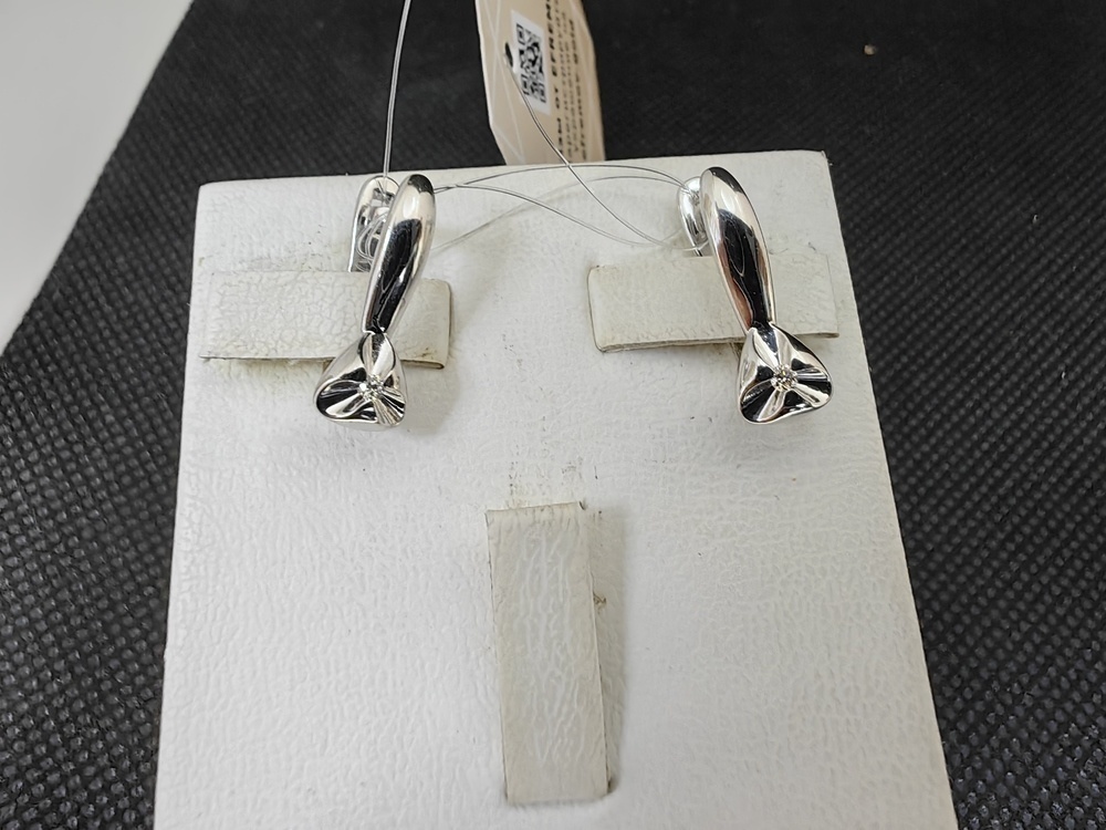 СЕРЬГИ БРИЛЛИАНТ (Ag 925)