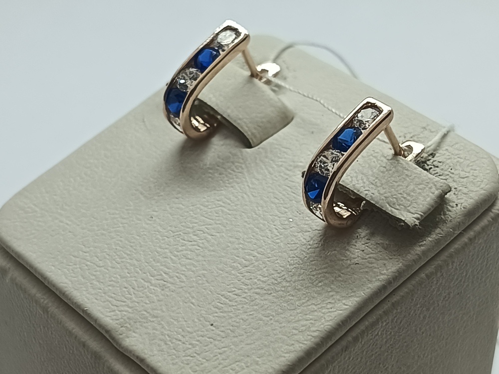 СЕРЬГИ С КАМНЯМИ (Au 585)