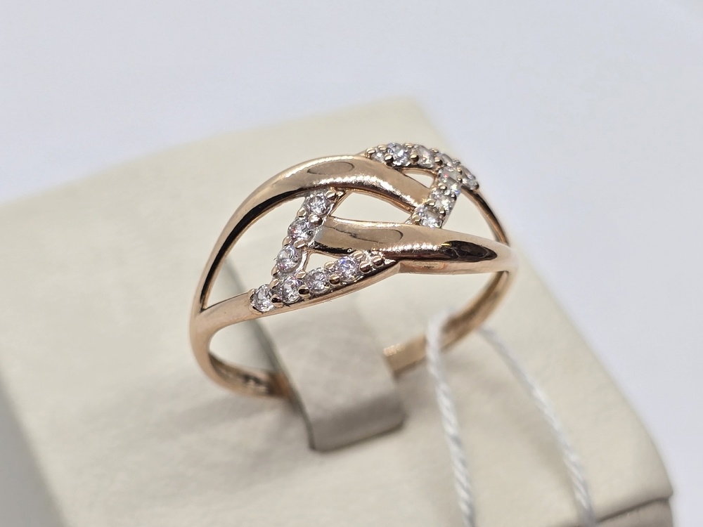 КОЛЬЦО С КАМНЯМИ (Au 585)