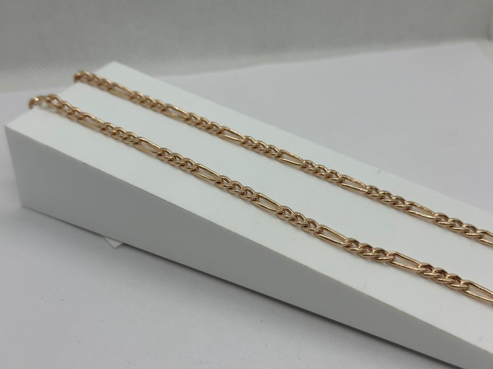 ЦЕПЬ ПУСТОТЕЛАЯ Фигаро(картье) (Au 585)