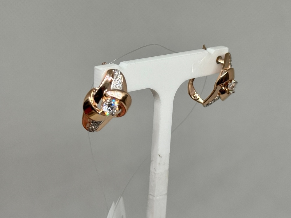 СЕРЬГИ С КАМНЯМИ (Au 585)