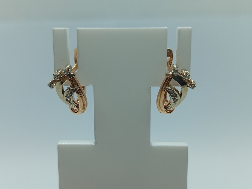 СЕРЬГИ С КАМНЯМИ (Au 585)