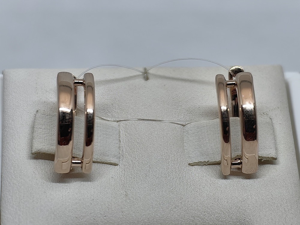 СЕРЬГИ БЕЗ КАМНЯ (Au 585)