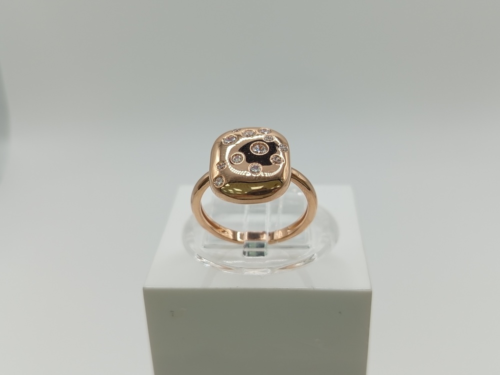 КОЛЬЦО С КАМНЯМИ (Au 585)