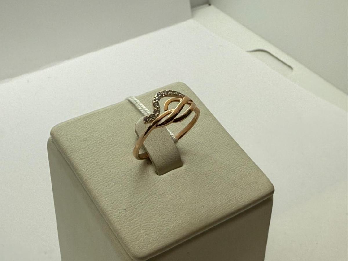 КОЛЬЦО С КАМНЯМИ (Au 585)