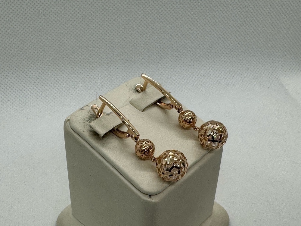 СЕРЬГИ С КАМНЯМИ (Au 585)