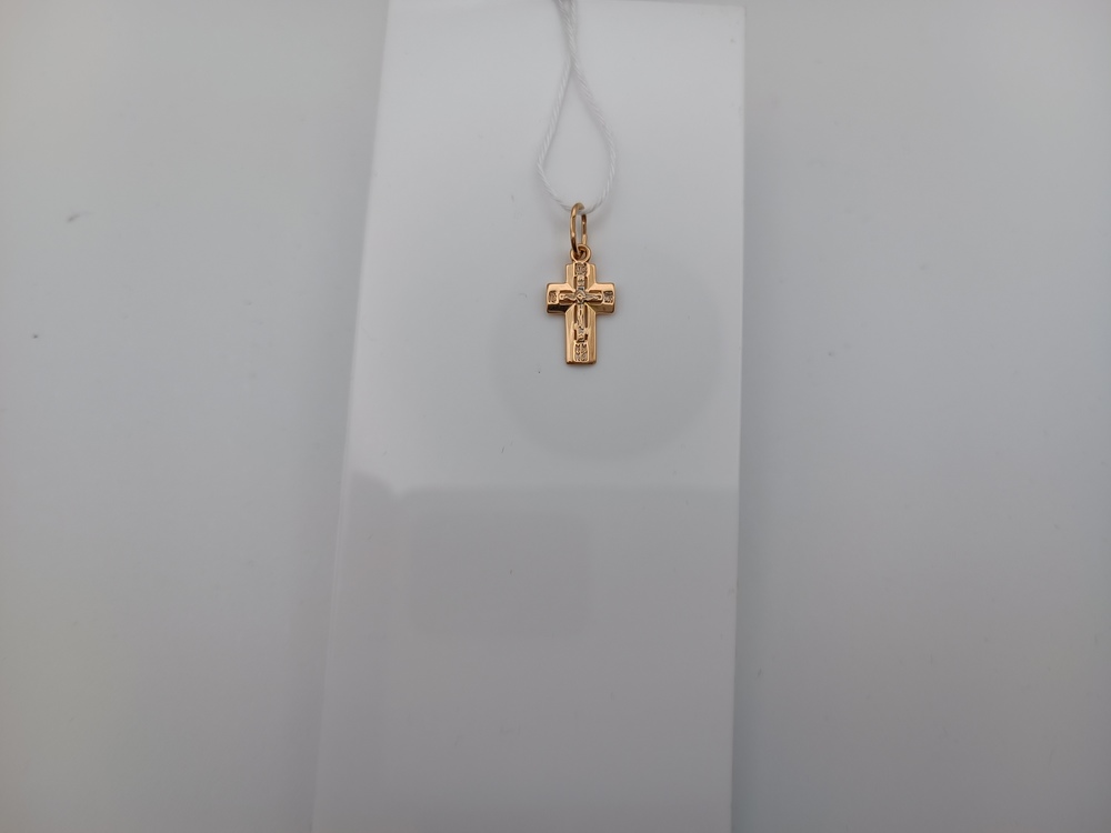 ПОДВЕСКА КРЕСТ БЕЗ КАМНЯ (Au 585)