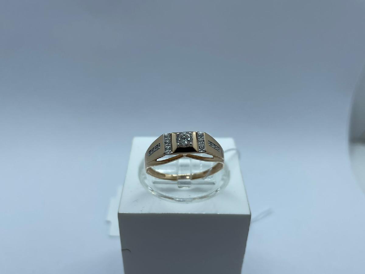 КОЛЬЦО С КАМНЯМИ (Au 585)