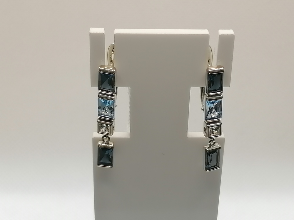 СЕРЬГИ С КАМНЯМИ (Au 585)