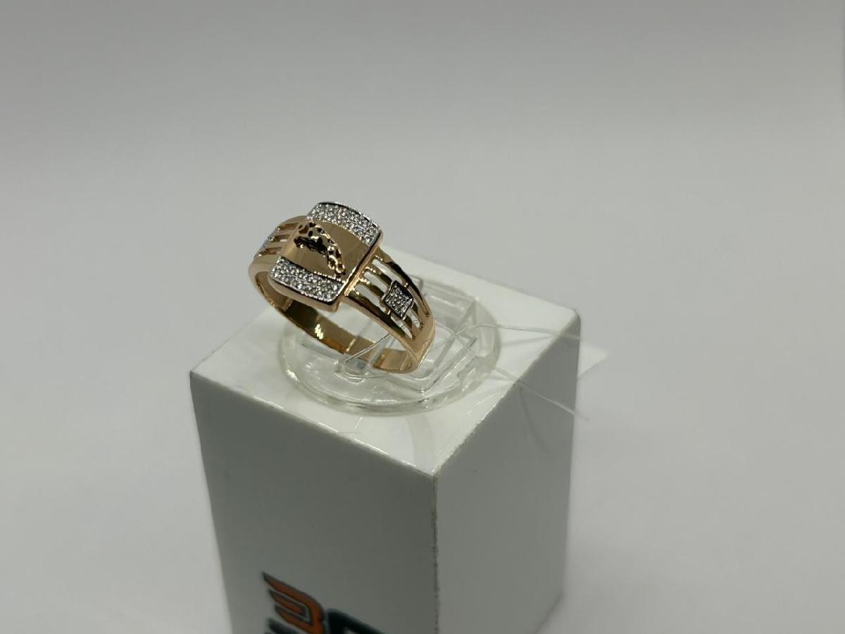 КОЛЬЦО С КАМНЯМИ (Au 585)