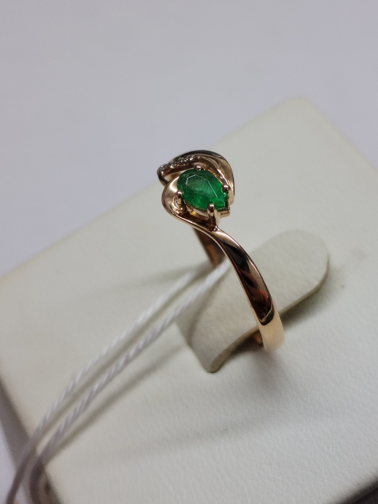 КОЛКМИ585 КОЛЬЦО С КАМНЯМИ (Au 585)