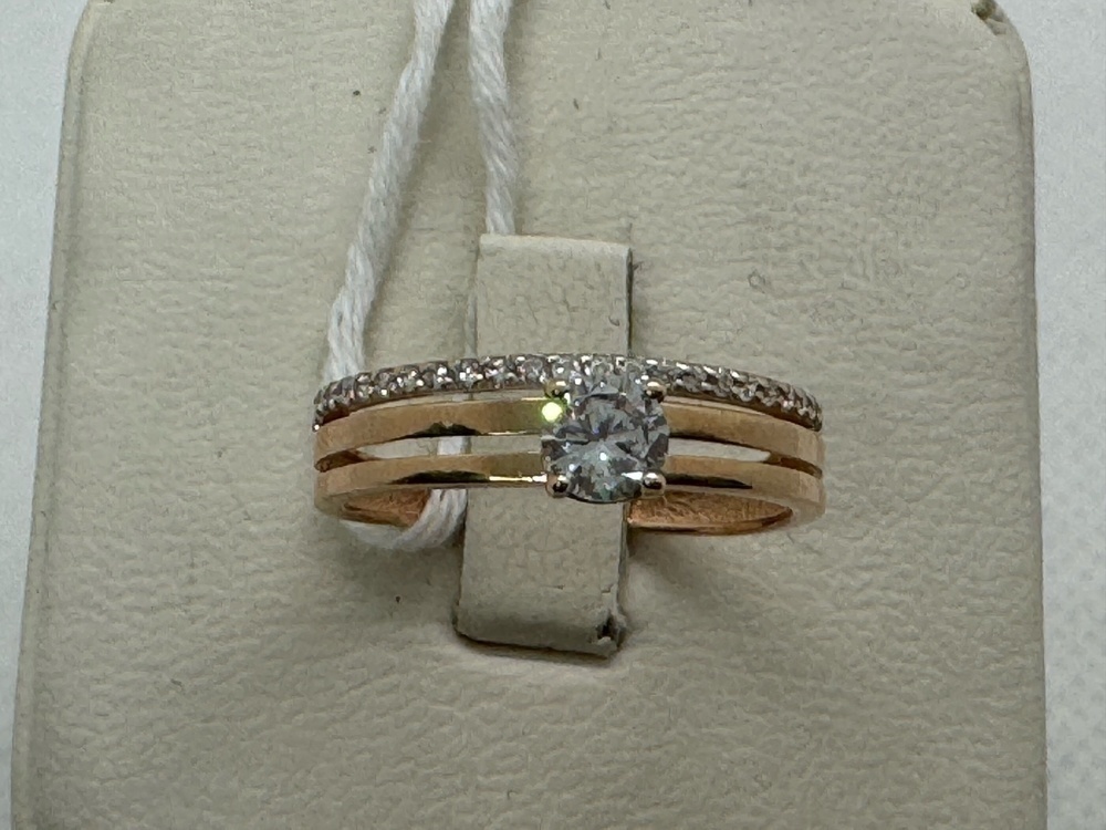 КОЛКМИ585 КОЛЬЦО С КАМНЯМИ (Au 585)