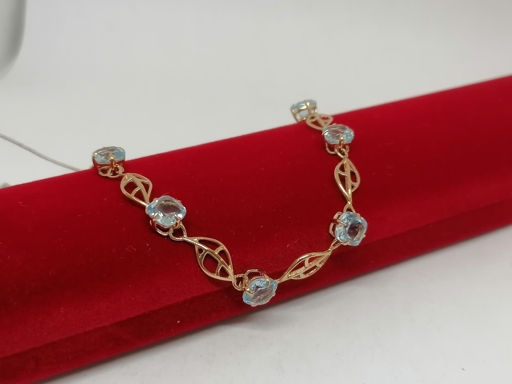 БРАСЛЕТ С КАМНЯМИ (Au 585)