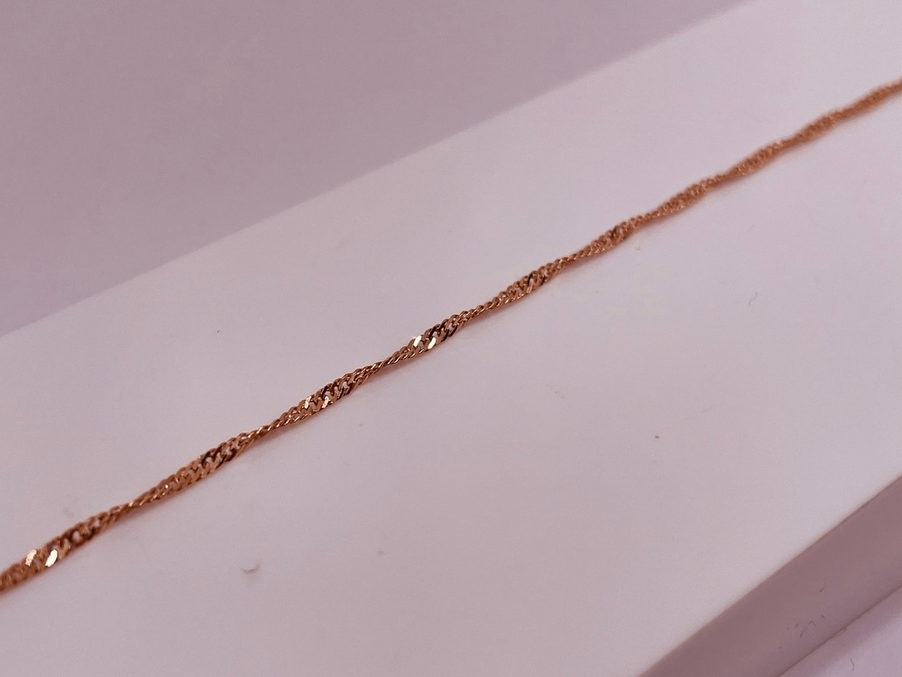 БРАСЛЕТ ПУСТОТЕЛЫЙ Сингапур Au 585