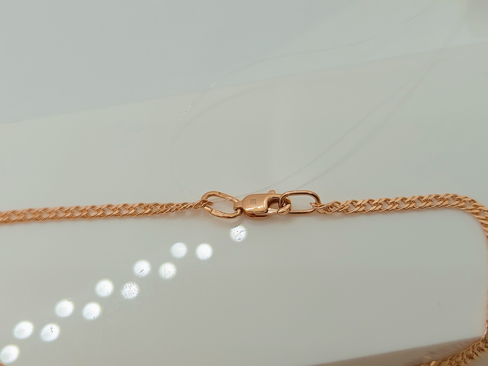 ЦЕПЬ ПОЛНОВЕСНАЯ Ромб двойной (Au 585)